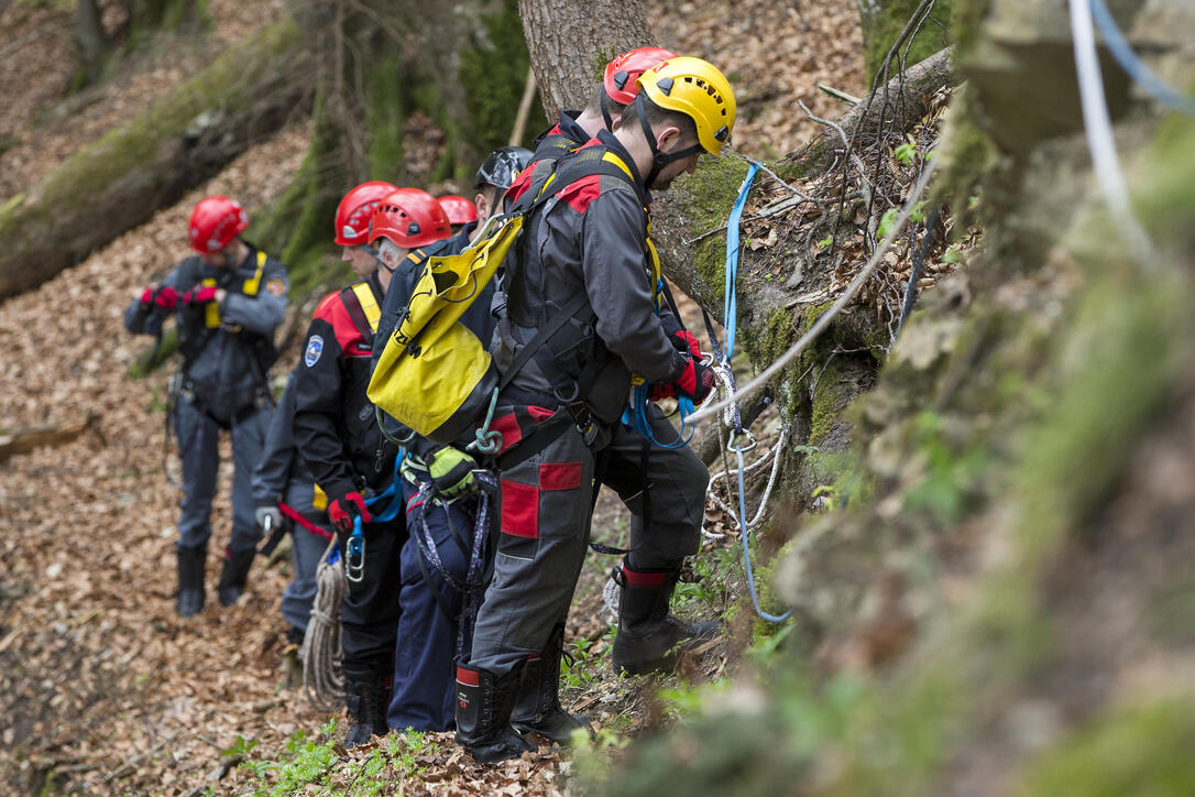 Feuerwehrübung in Planken