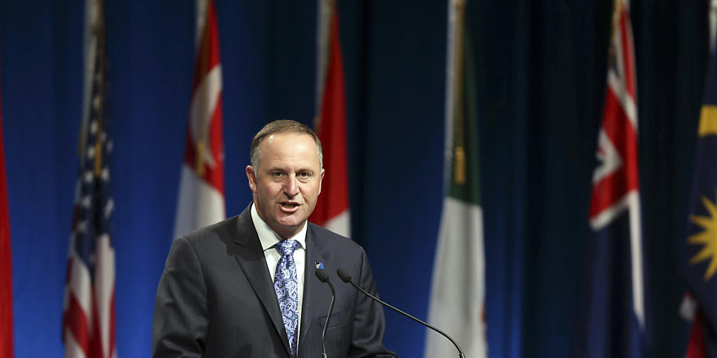 Neuseelands Premierminister John Key: In Auckland haben die zwölf Mitgliedsstaaten das TPP-Freihandelsabkommen unterzeichnet.