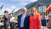 Feierlichkeiten zum Jubiläum bei der alten Rheinbrücke Vaduz–Sevelen