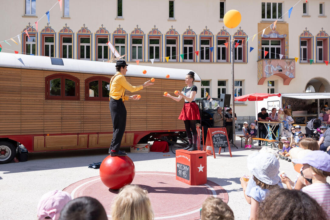 Buskers Strassenkunstfestival in Vaduz