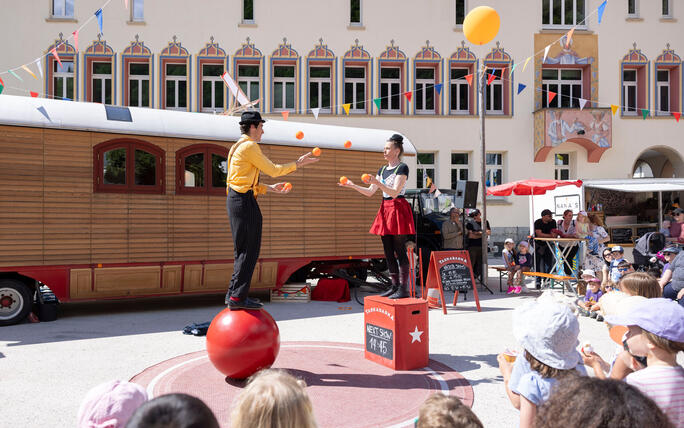 Buskers Strassenkunstfestival in Vaduz