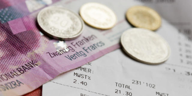 Cash für Kassenzettel für die glücklichen Gewinner in Riehen