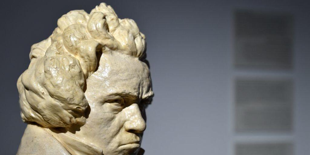 Eine Beethoven-Büste im zum Museum umfunktionierten Beethoven-Haus. Am Wochenende ist Eröffnung.