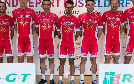 Das Team Cofidis an der Tour de France 2017 in Düsseldorf