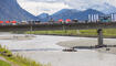 Feierlichkeiten zum Jubiläum bei der alten Rheinbrücke Vaduz–Sevelen