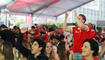 WM-Meile Rathausplatz Vaduz Spiel Schweiz-Katar