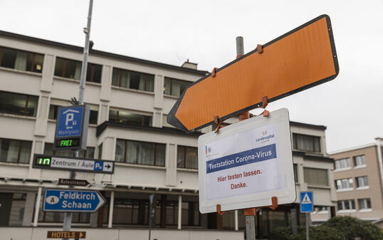 Teststation Corona-Virus in Vaduz