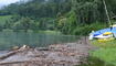 Hochwasser Walensee am Freitagvormittag