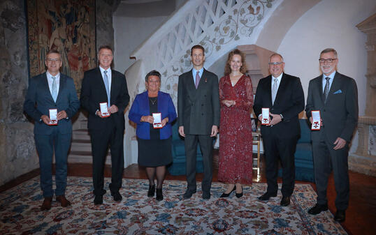 Ordensverleihung auf Schloss Vaduz - 22. November 2023