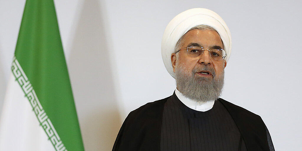 Der iranische Präsident Hassan Ruhani hat die neuen US-Sanktionen als "Zeichen geistiger Behinderung" bezeichnet. (ARchivbild)