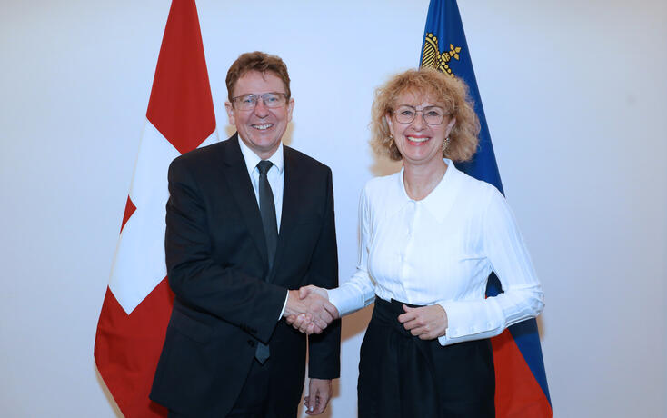 Besuch von Bundesrat Albert Rösti, Vorsteher des Eidgenössis