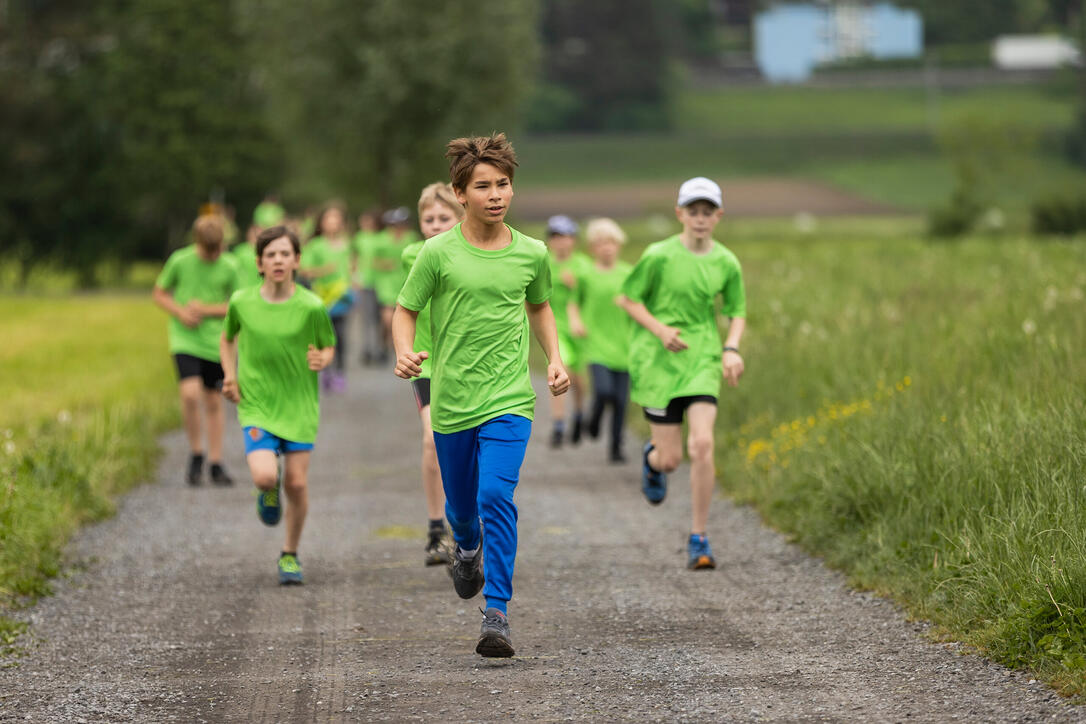 Sponsorenlauf der Primarschule Mauren