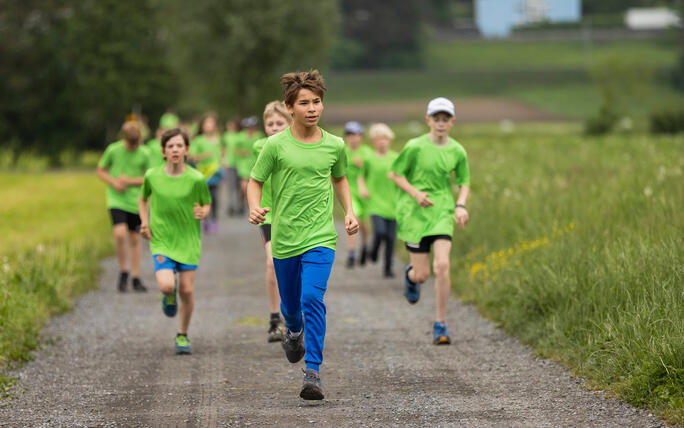 Sponsorenlauf der Primarschule Mauren