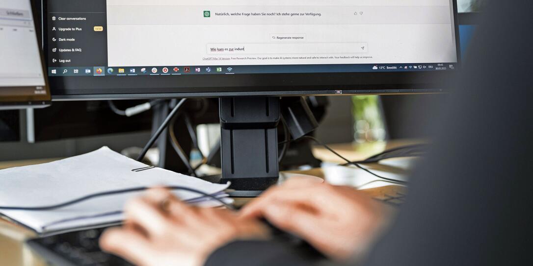 KI, KUENSTLICHE INTELLIGENZ, AI, ARTIFIZIELLE INTELLIGENZ, AUTOMATISIERUNG, AUTOMATION, MASCHINELLES LERNEN, LAPTOP, NOTEBOOK, OPEN AI, CHATGPT, CHAT GPT, GENERATIVE PRE-TRAINED TRANSFORMER, CHATBOT KI, KUENSTLICHE INTELLIGENZ, AI, ARTIFIZIELLE INTELLIGENZ, AUTOMATISIERUNG, AUTOMATION, MASCHINELLES LERNEN, LAPTOP, NOTEBOOK, OPEN AI, CHATGPT, CHAT GPT, GENERATIVE PRE-TRAINED TRANSFORMER, CHATBOT