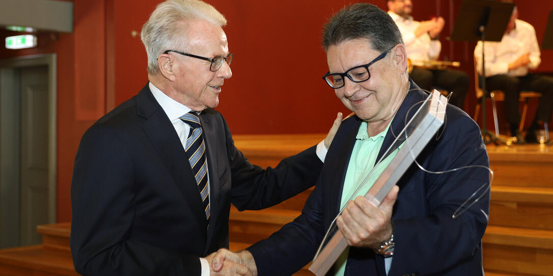 Verleihung Ehrenb&uuml;rgerrecht an Dr. Alois Ospelt, in Vaduz,