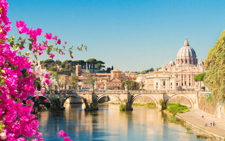 St. Peter's cathedral over bridge