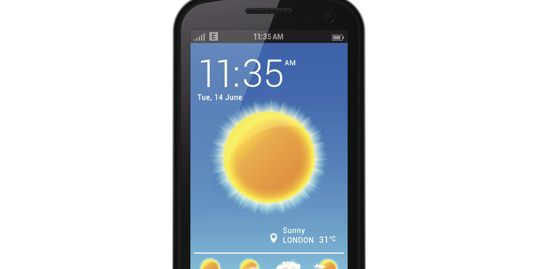 Smartphone with Weather App
