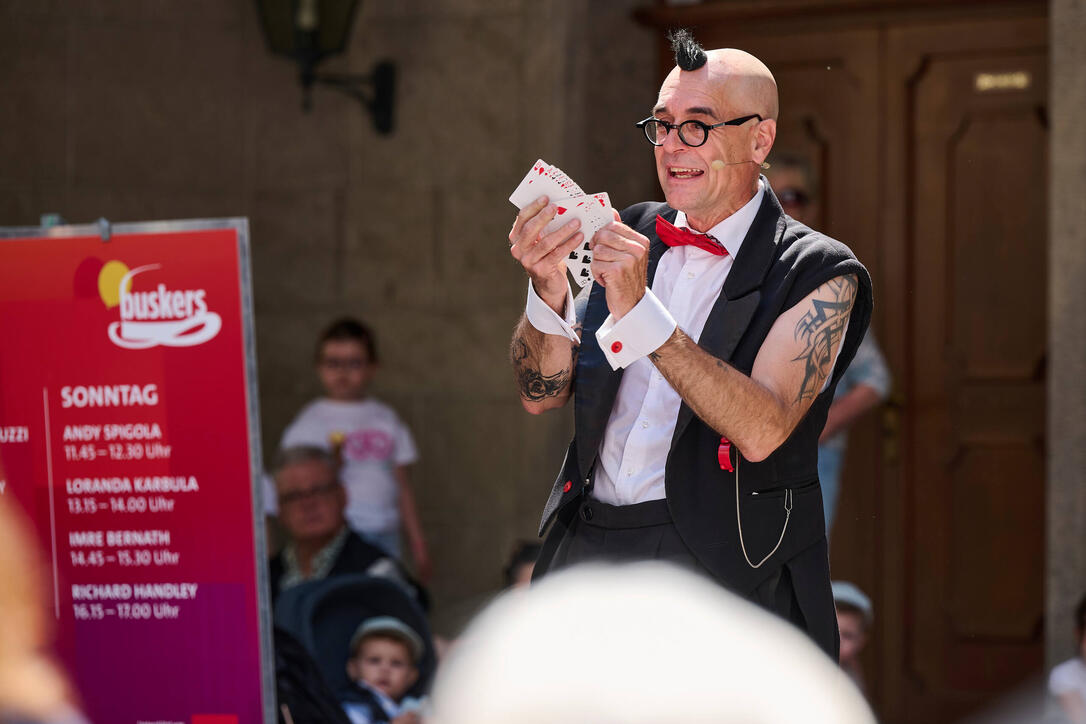 Buskers Strassenkunstfestival in Vaduz