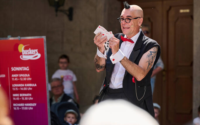Buskers Strassenkunstfestival in Vaduz