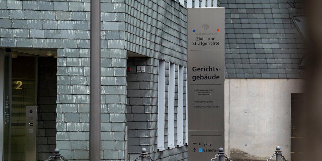 20230105 Symbolfoto - Zivil - und Strafgericht - Vaduz - Gericht - Spaniagasse 1 - Aussenansicht -