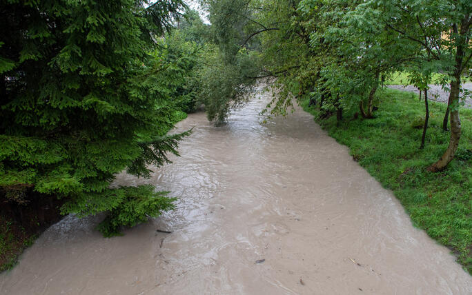Hochwasser Rhein und Kanal