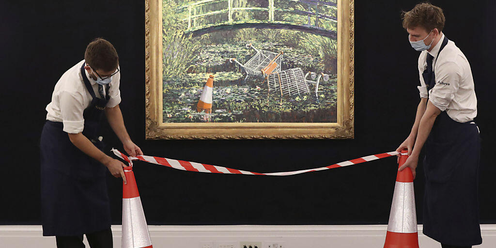 Ein "Banksy-Monet" ist in London für umgerechnet 9 Millionen Franken versteigert worden. (Archivbild)