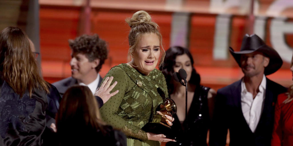 Sie r&auml;umte bei den Grammy Awards ab: Die britische S&auml;ngerin Adele.