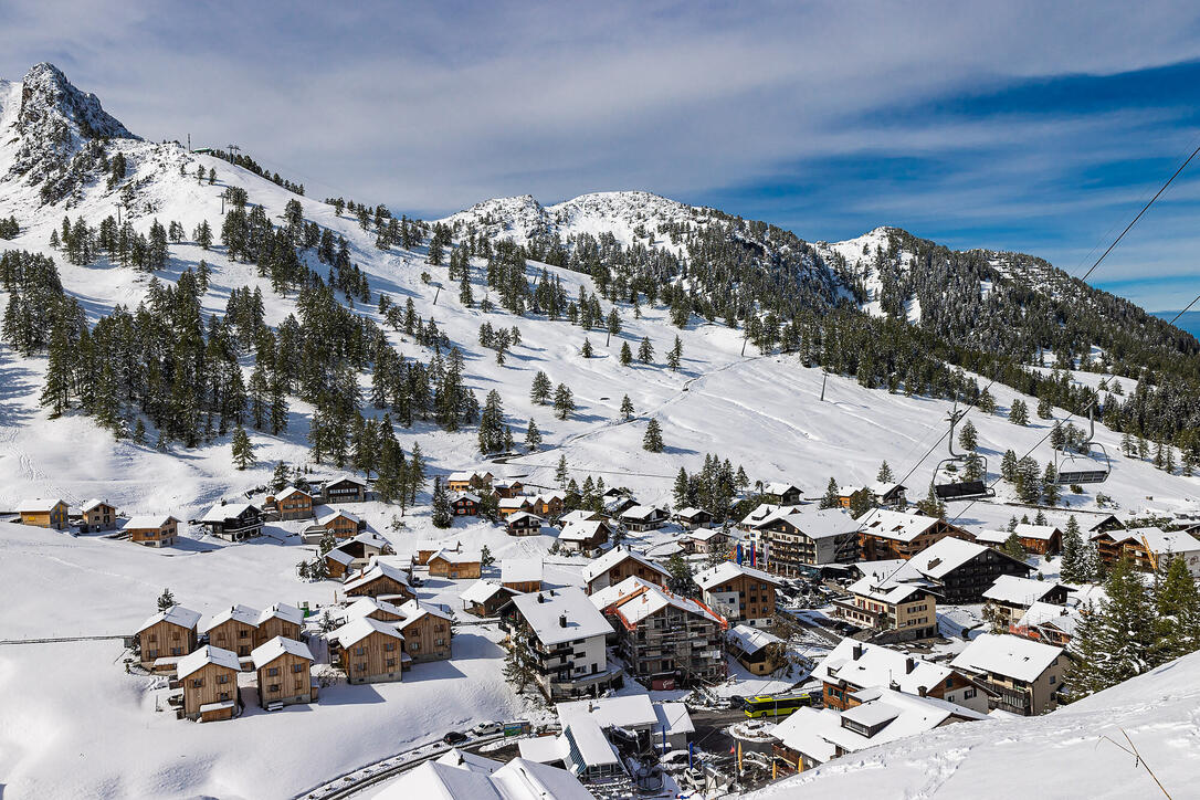 Erster Schnee in Liechtenstein