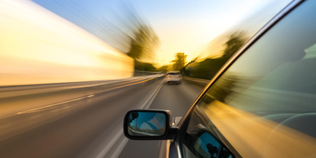 Car ride on road