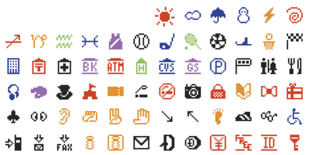 Die 176 Ur-Emojis von Shigetaka Kurita sind im Museum of Modern Art in New York ausgestellt. Die 176 Ur-Emojis von Shigetaka Kurita sind im Museum of Modern Art in New York ausgestellt.