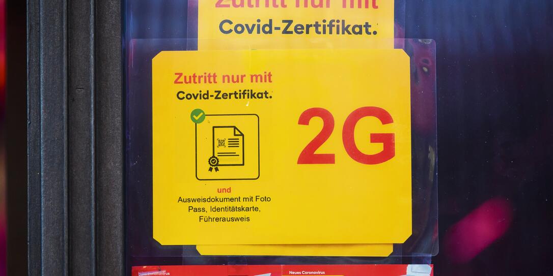 2G, 2G REGEL, ZERTIFIKATSPFLICHT, CORONA-ZERTIFIKAT, COVID-ZERTIFIKAT, ZERTIFIKAT, IMPFZERTIFIKAT, CORONAVIRUS, COVID-19, COVID 19,