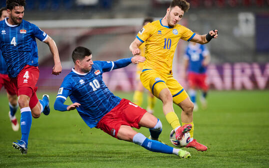 Lars Traber (l.) und Sandro Wieser (mitte) waren beim Heimspiel im März noch dabei.