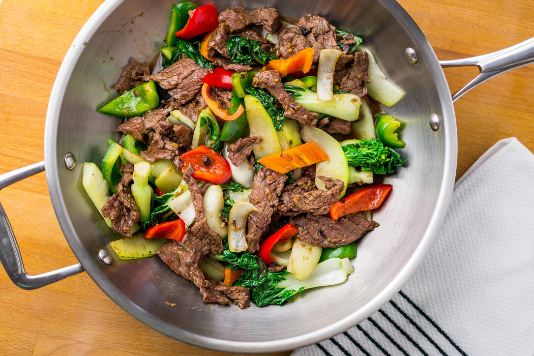 Frühlingsgemüse mit Rindfleisch