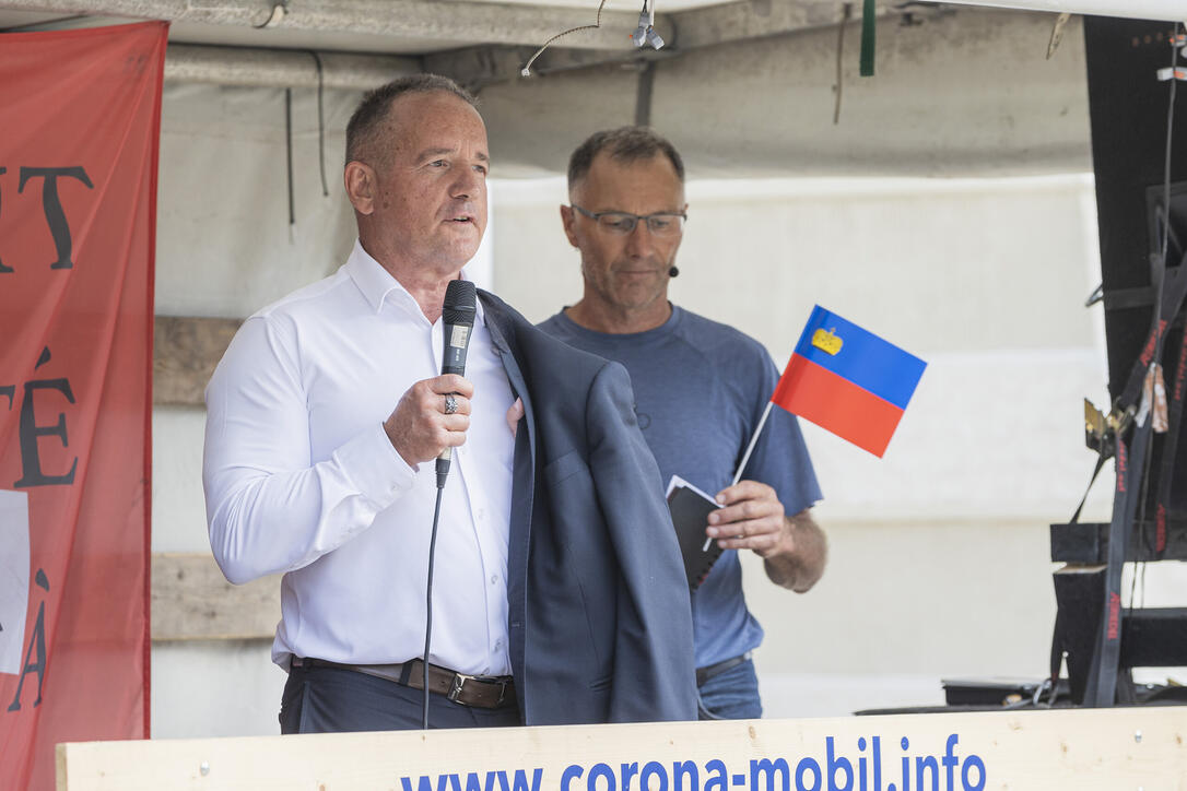 Corona Demo in Vaduz