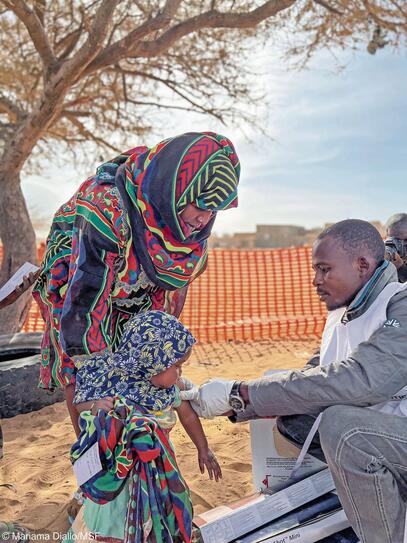 Diphteria vaccination in Zinder region, Niger