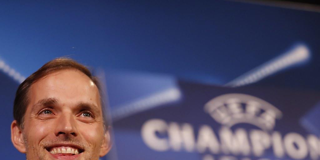 Borussia Dortmunds Trainer Thomas Tuchel vor dem Rückspiel gegen Benfica Lissabon Borussia Dortmunds Trainer Thomas Tuchel vor dem Rückspiel gegen Benfica Lissabon