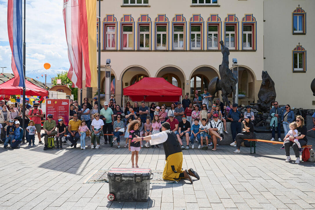 Buskers Strassenkunstfestival in Vaduz
