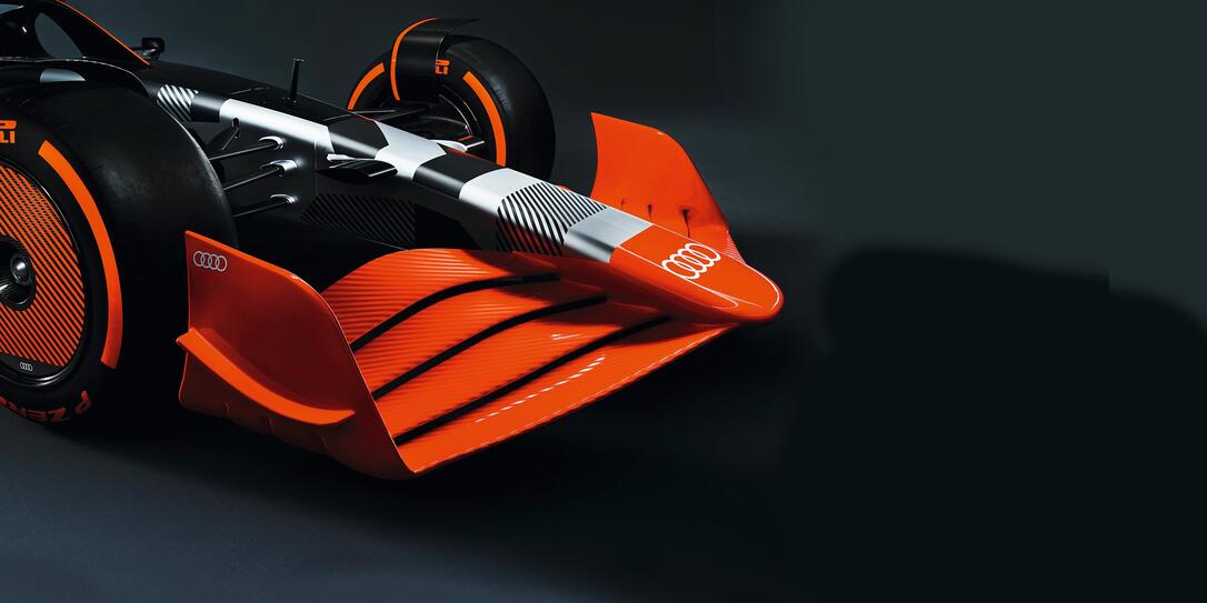 Showcar with Audi F1 launch livery Showcar with Audi F1 launch livery
