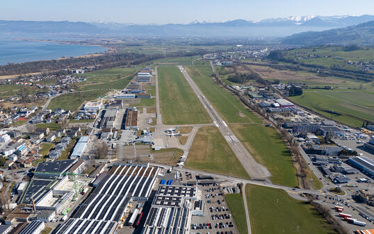 Temporärer Investitionsstopp beim Flughafen Altenrhein.