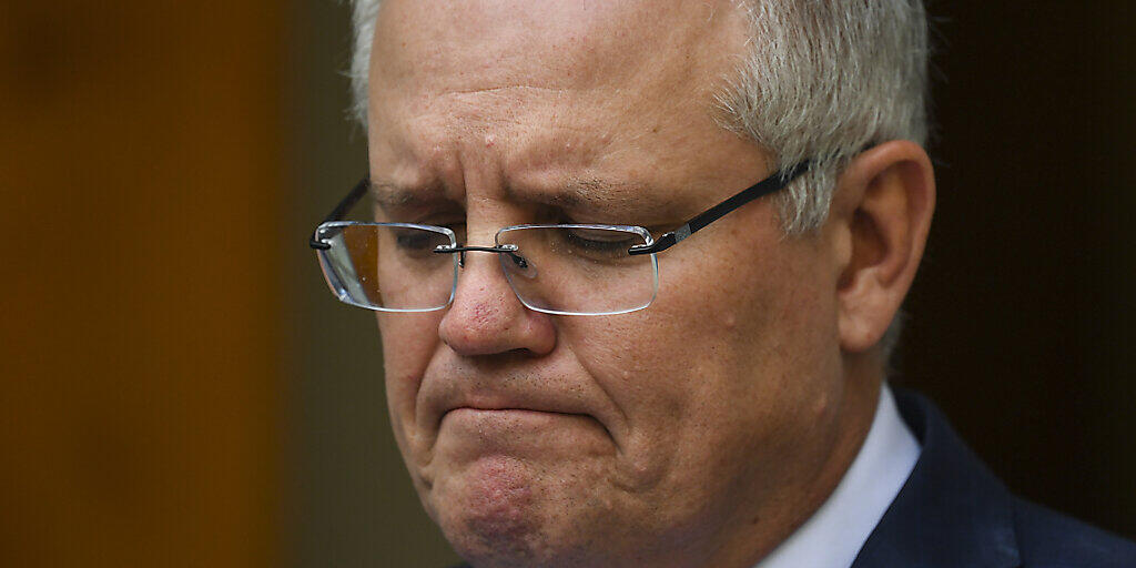 Australian Prime Minister Scott Morrison speaks to the media during a press conference at Parliament House in Canberra, Friday, August 14, 2020. (AAP Image/Lukas Coch) NO ARCHIVING Australian Prime Minister Scott Morrison speaks to the media during a press conference at Parliament House in Canberra, Friday, August 14, 2020. (AAP Image/Lukas Coch) NO ARCHIVING