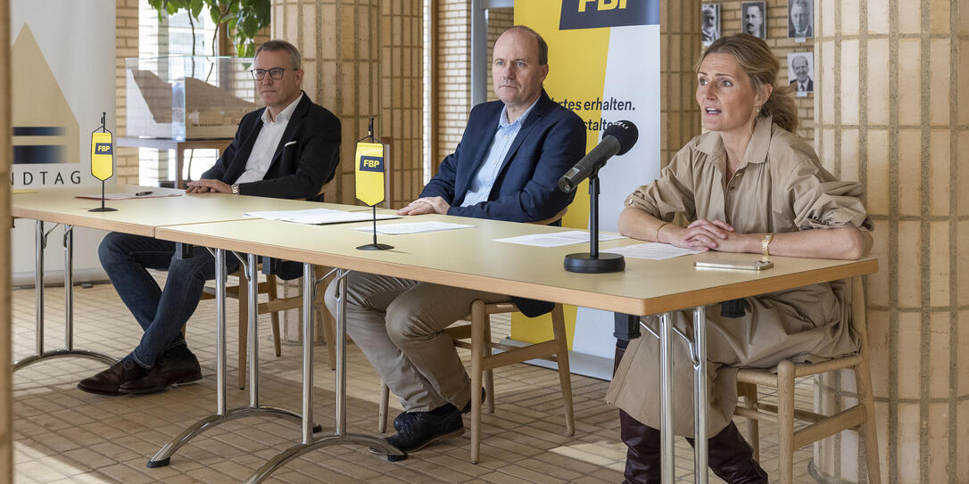 Medienorientierung FBP, Vaduz Medienorientierung FBP, Vaduz