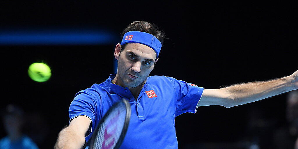 Mit dem Satzgewinn gegen Kevin Anderson hatte Roger Federer den Halbfinal-Einzug bereits geschafft, doch er wollte auch noch den Sieg gegen Kevin Anderson und den Gruppensieg