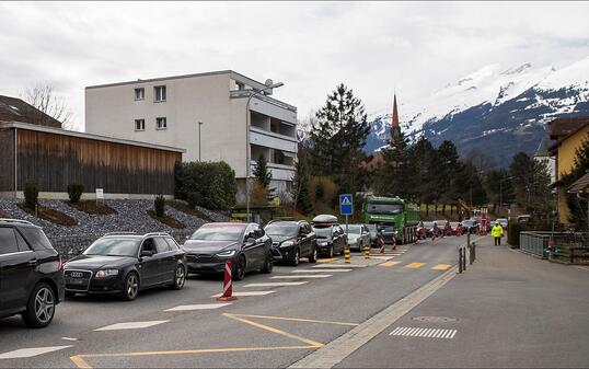 Baustelle in Schaan