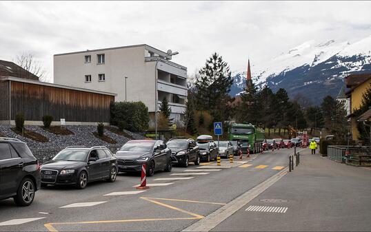 Baustelle in Schaan