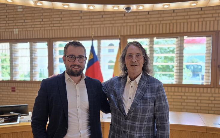 Lino N&auml;gele Johannes Kaiser Fraktionssprecher FBP