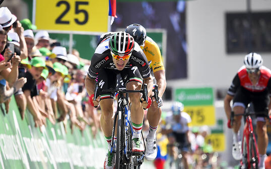 Zweiter Tagessieg innert 24 Stunden: Der Italiener Elia Viviani behielt im Sprint in Einsiedeln erneut den slowakischen Gesamtführenden in Schach