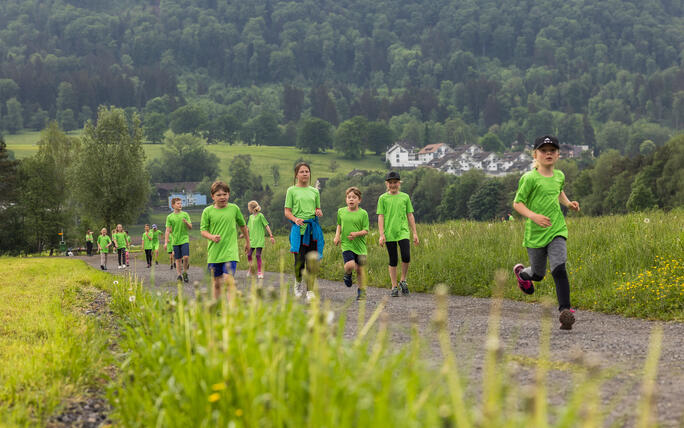 Sponsorenlauf der Primarschule Mauren