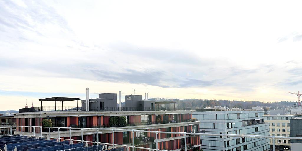 Senkrecht montierte Solaranlagen können zu jenen Zeiten am meisten Strom liefern, wenn herkömmliche Anlagen eine Flaute haben. In Winterthur werden solche Solarpanels getestet.