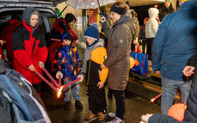 Funken Triesen mit Fackelumzug
