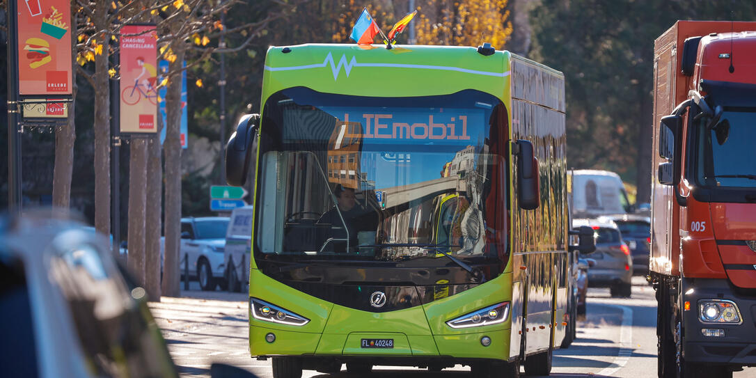 Liechtenstein Vaduz LIE-Mobil Elektrobus Liechtenstein Vaduz LIE-Mobil Elektrobus